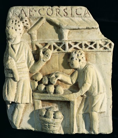 Relief Depicting a Bread Seller by Roman